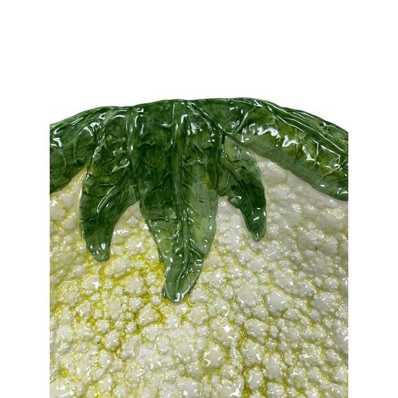 Vintage Valli Italy Cauliflower Serving Bowl 14” - Picture 3 of 7